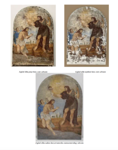Restauracija slike sv. Ivan Krstitelj