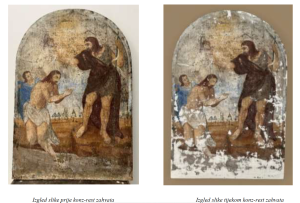 Restauracija slike sv. Ivan Krstitelj